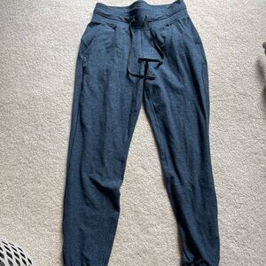 Lululemon rulu joggers, 6, used, heathered navy